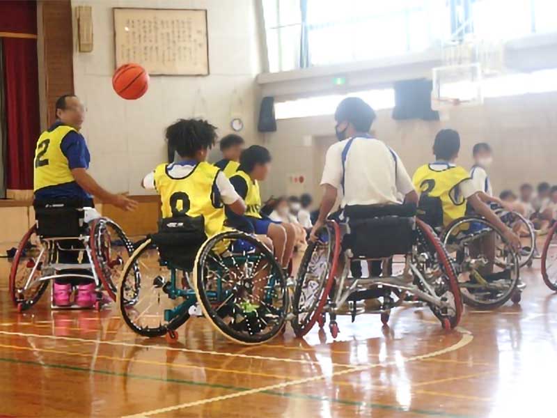 車いすバスケットボール体験学習