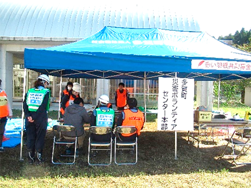 町防災訓練に参加しておられた住民の方にも飛び入り参加してもらいました。